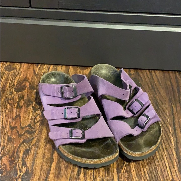 Birkenstock Shoes - Betula Birkenstock Purple 3 Strap Sandals 36NARROW